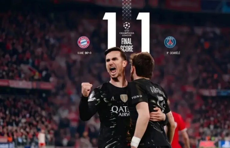 Kontroversi Liga Champions! Bayern Munchen Ditahan Imbang 1-1, PSG Melaju dan Tantang Arsenal di Final
